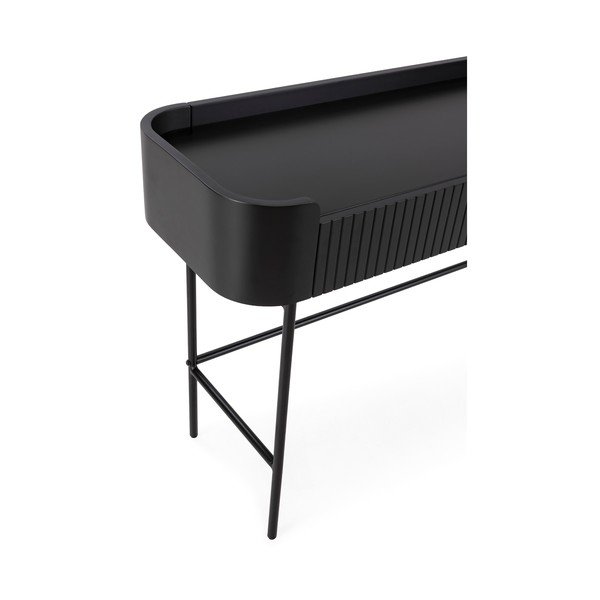 Črna stranska mizica 40x120 cm Willa – MOME-image-4