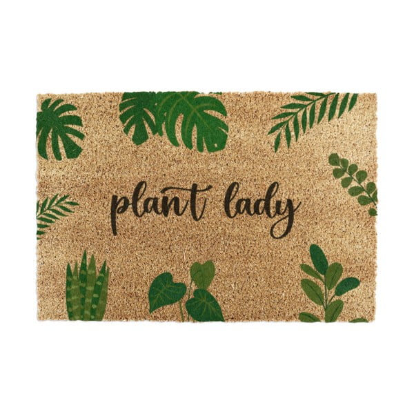 Predpražnik iz kokosovih vlaken 40x60 cm Plant Lady – Artsy Doormats