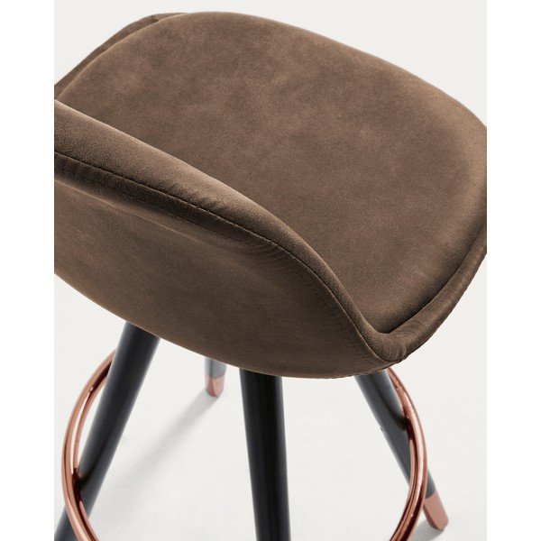 Rjav barski stol (višina sedeža 75 cm) Slad – Kave Home-image-3