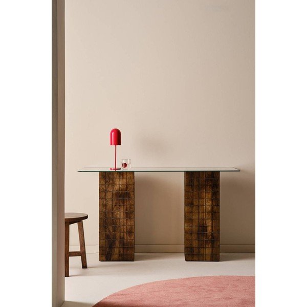 Pisalna miza iz masivnega manga 48x140 cm Damen – Jotex-image-2