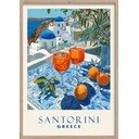 Tiskana slika z okvirjem 50x70 cm Santorini – Styler