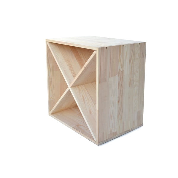 Stojalo za vino iz borovega lesa v naravni barvi za 24 steklenic - Bonami Essentials-image-3