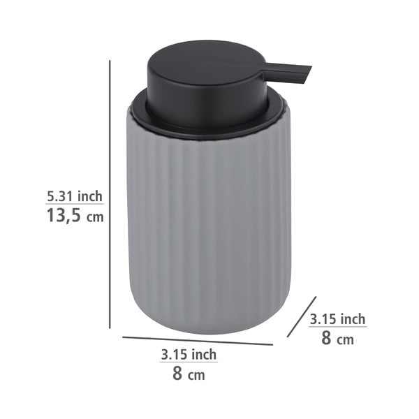 Siv keramični dozirnik za milo Wenko Belluno-image-3