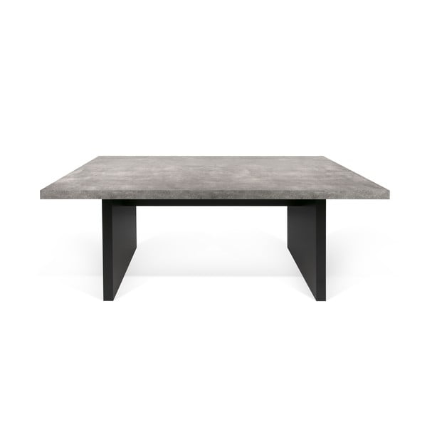 Črna jedilna miza iz betona TemaHome Detroit, 160 x 72 cm