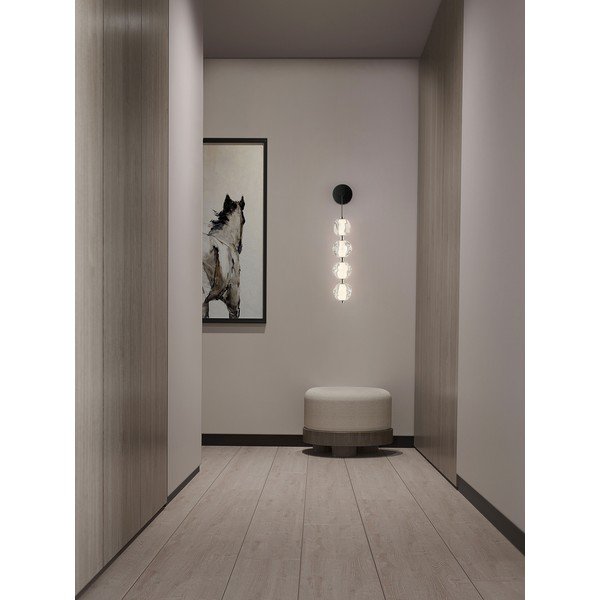 Mat črna kovinska LED stenska svetilka Ifos – Nova Luce-image-1