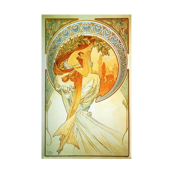 Slika Poezija, Alfons Mucha, 50x80 cm
