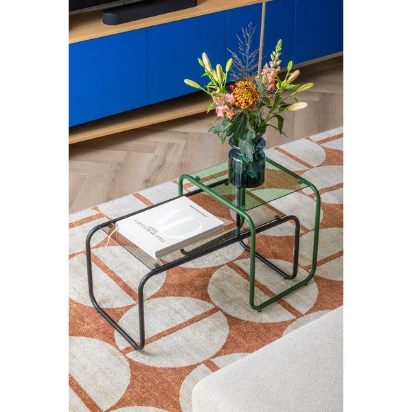 Stranska mizica s stekleno mizno ploščo 40x50 cm Ventana – Leitmotiv-image-1