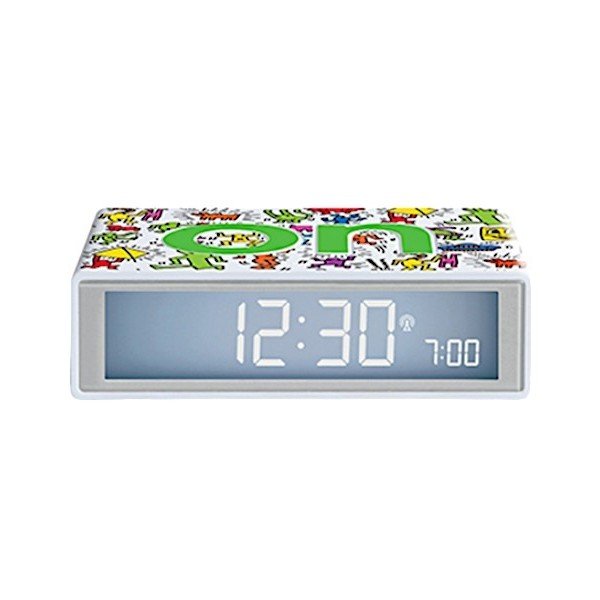 Digitalna namizna budilka Flip+ Lexon x Keith Haring - Happy – Lexon