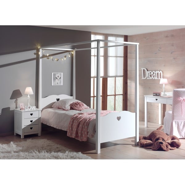 Bela otroška nočna omarica Vipack Amori-image-1