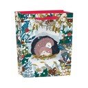 Darilna vrečka z božičnim motivom 25x10 cm Snowy Sanctuary – Roger la Borde