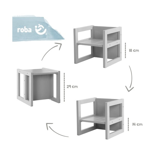 Siv otroški stol – Roba-image-2