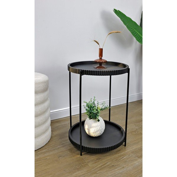 Kovinska okrogla stranska mizica ø 42 cm Herdys – Yes Everyday-image-1