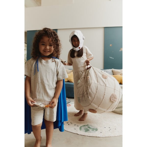 Kremno bela otroška vreča za sedenje Solar System – Lorena Canals-image-4