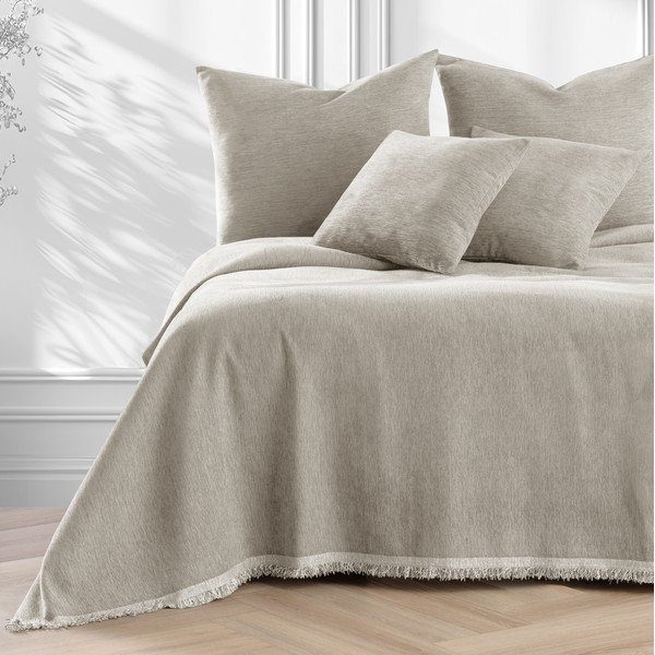 Bež pregrinjalo iz šenilje 220x240 cm Talo – Filumi-image-2