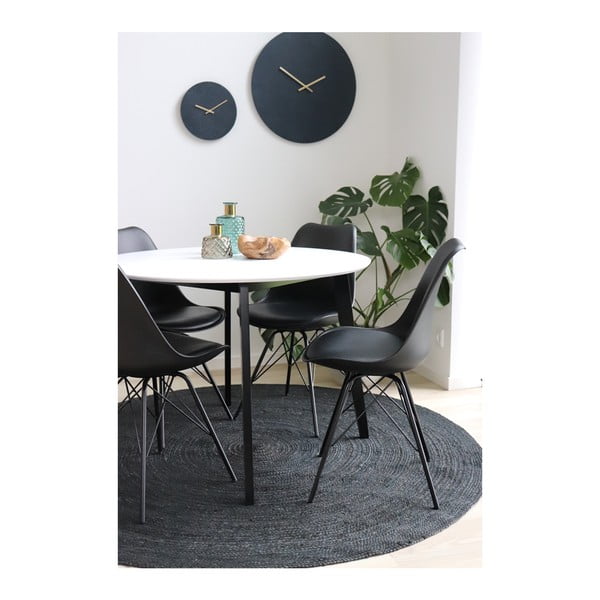 Temno siva okrogla preproga House Nordic Bombay, ø 150 cm-image-1