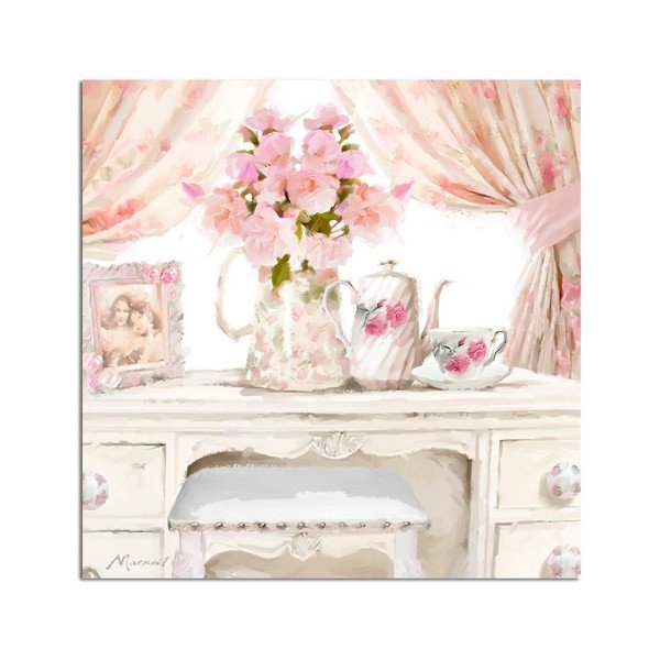 Slika Styler Platno Watershabby Pink, 32 x 32 cm-image-1