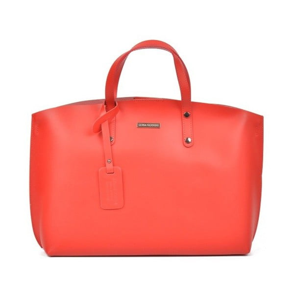 Rdeča usnjena torbica Luisa Vannini Dana