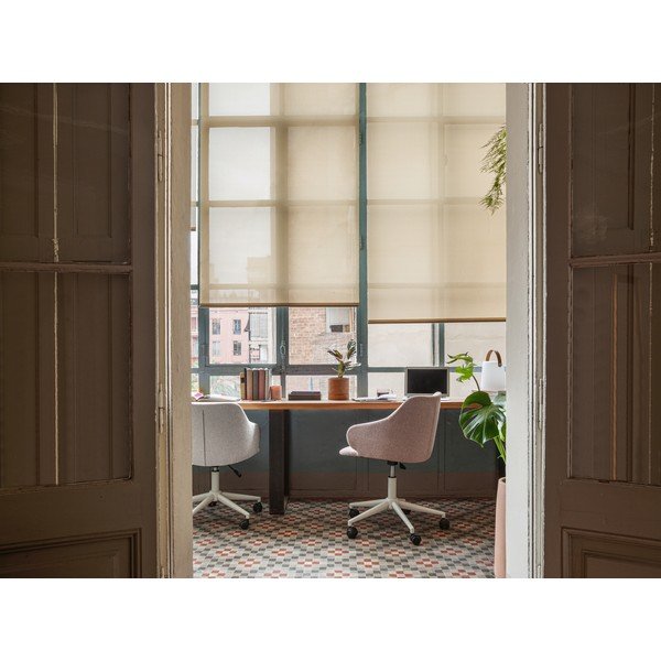 Svetlo roza pisarniški stol Kave Home Einara-image-4