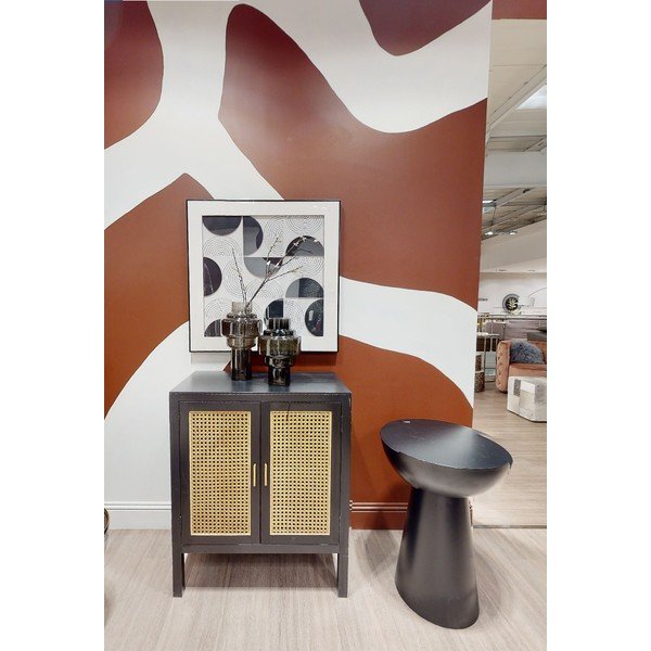 Črna steklena vaza (višina 30 cm) Cayden – Premier Housewares-image-3
