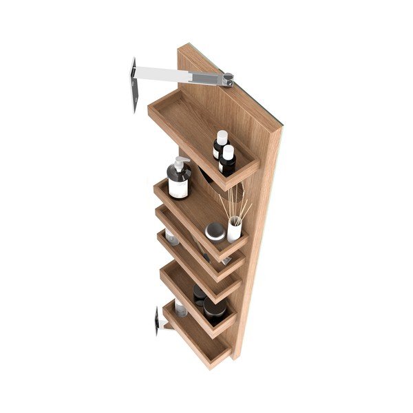 Vrtljivo ogledalo s policami Wireworks Cosmos, višina 114 cm-image-3