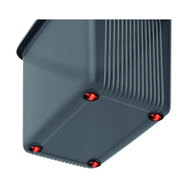 Siva plastična škatla za shranjevanje s pokrovom 59x39x45 cm K Latch Box – KIS-image-3