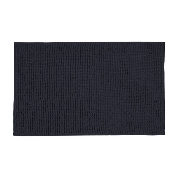 Temno modra tekstilna kopalniška preproga 50x80 cm Chenille – Allstar