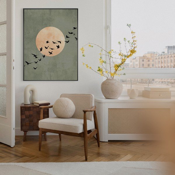 Tiskana slika z okvirjem 60x80 cm Midnight Flight – Styler-image-4