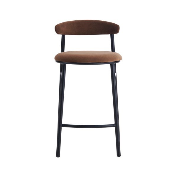 Rjav kovinski barski stol (višina sedeža 66 cm) Doggi – Ellos Home-image-4