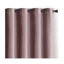 Svetlo rjava žametna zavesa za delno zatemnitev 140x270 cm Eyelets – Restilo