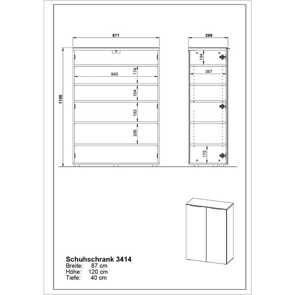 Siva omara za čevlje Genova - Germania-image-3