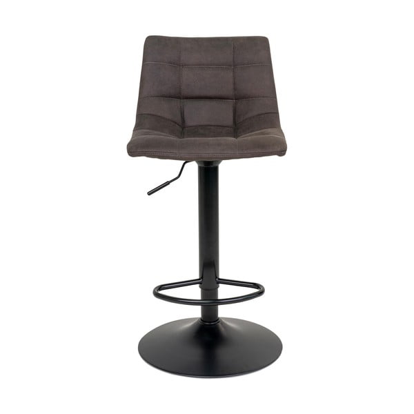 Temno sivi oblazinjeni barski stoli v kompletu z nastavljivo višino 2 ks (višina sedeža 63 cm) Middelfart – House Nordic-image-2
