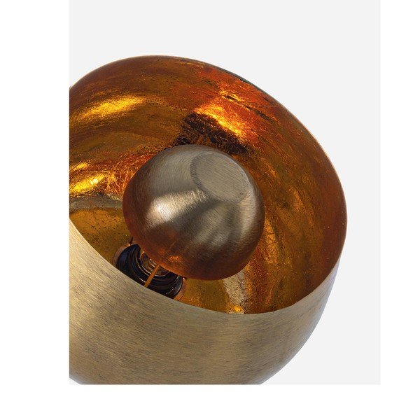 Kovinska namizna svetilka v zlati barvi s kovinskim senčilom (višina 24,5 cm) Ishan – Bizzotto-image-2