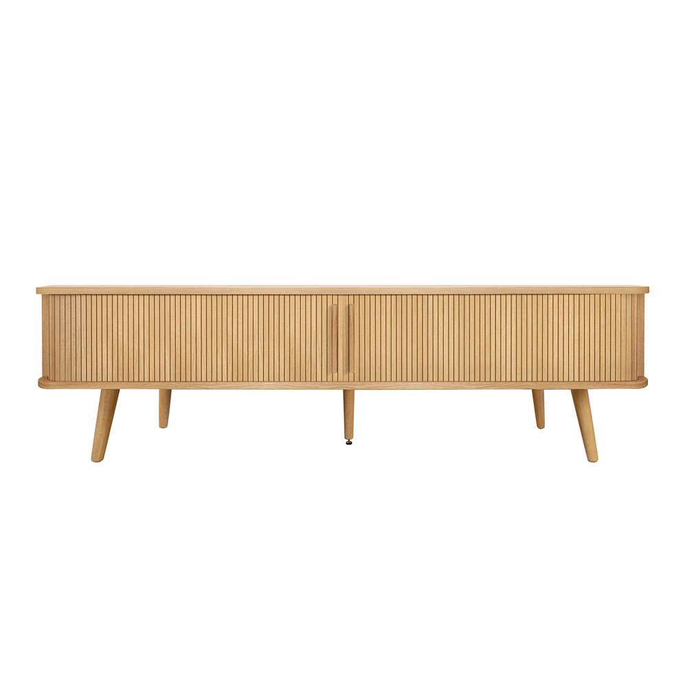 TV omarica v hrastovem dekorju v naravni barvi 178x50x40 cm Rove