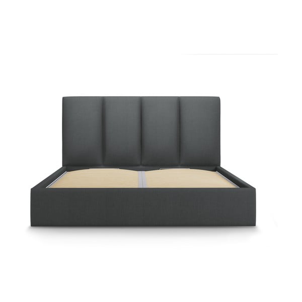 Temno siva zakonska postelja Mazzini Beds Juniper, 160 x 200 cm-image-2