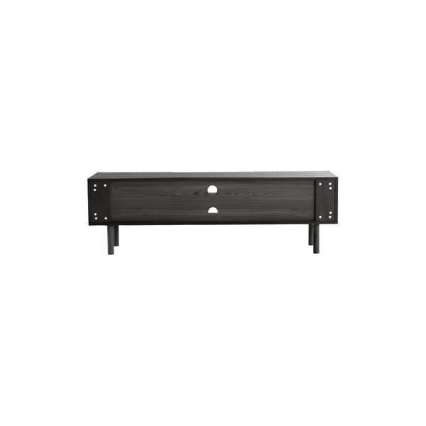 Črna TV omarica v jesenovem dekorju 160x50x43 cm Sion – Jotex-image-3