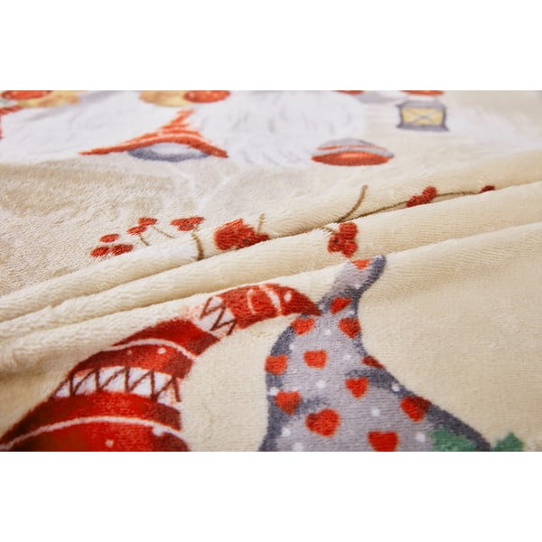 Svetlo rjava enojna posteljnina iz mikropliša 140x200 cm Goblin – My House-image-3