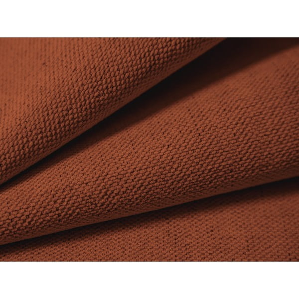 Opečnato oranžna oblazinjena zakonska postelja s prostorom za shranjevanje z letvenim dnom 180x200 cm Campi – Cosmopolitan Design-image-3