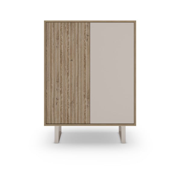 Siva omarica v hrastovem dekorju 90x120 cm Millay – Marckeric-image-4