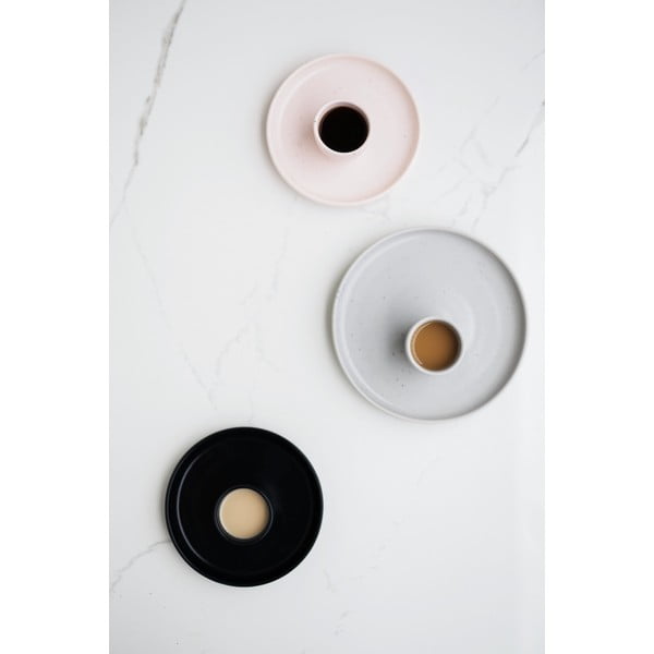 Svetlo roza kamnoseški desertni krožnik ÅOOMI Dust, ø 17 cm-image-1