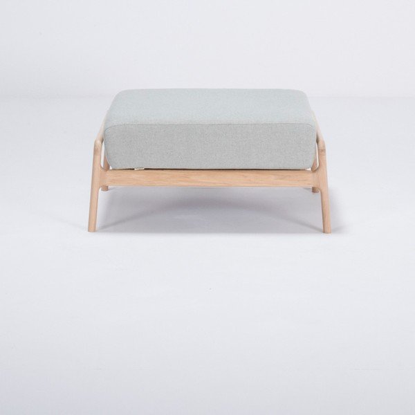 Modro-siv tabure s hrastovo konstrukcijo Gazzda Fawn-image-2