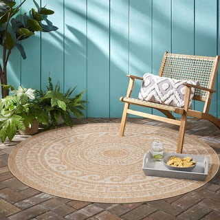 Bež okrogla zunanja preproga ø 120 cm Comilla – Ayyildiz Carpets