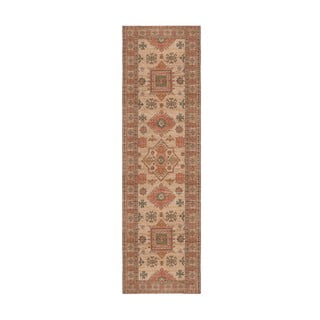 Ročno tkana preproga iz mešanice jute v rožnati in barvi terakote 60x230 cm Lana Jute – Flair Rugs