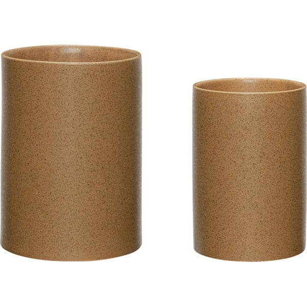 Keramični cvetlični lonci v kompletu 2 ks ø 18 cm Edna – Hübsch