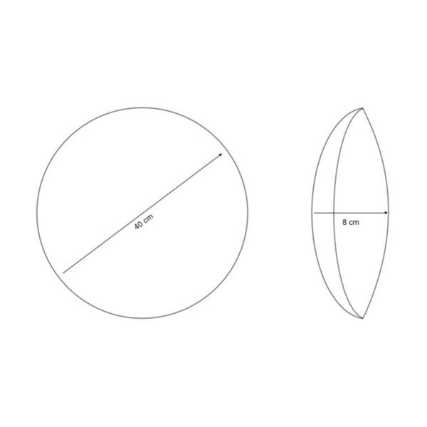 Okrasna blazina iz sherpa flisa ø 40 cm Sherpa – Casa Selección-image-2