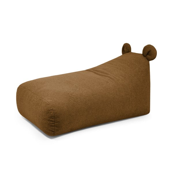 Rjava otroška vreča za sedenje iz tkanine bouclé Snug 130 Bear – SLOWDOWN