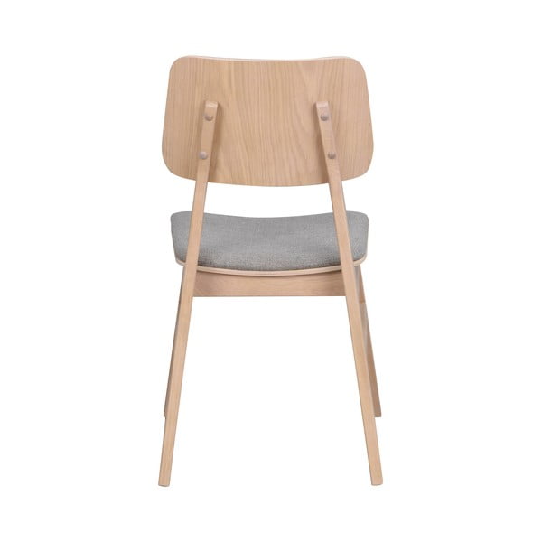 Svetlo rjav jedilni stol s svetlo sivim sedežem Rowico Nagano-image-4