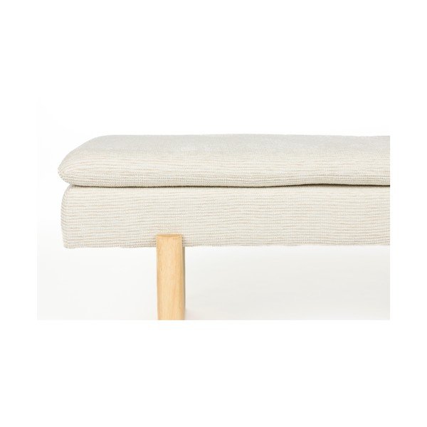 Kremno bela oblazinjena klop Jappo – White Label-image-3