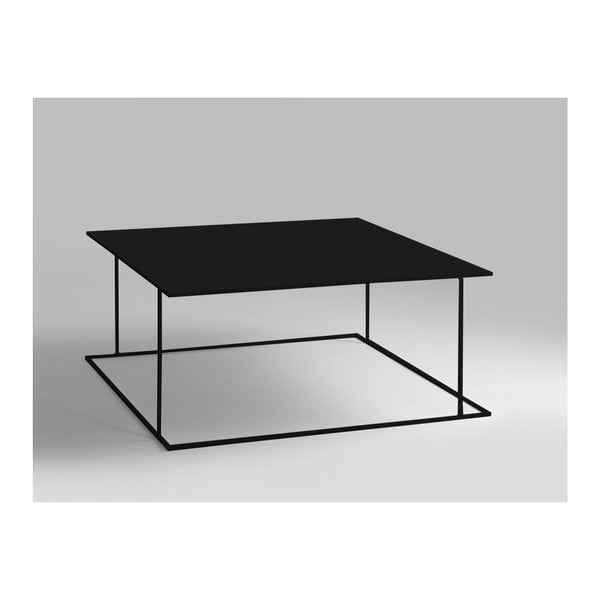 Črna kavna mizica Custom Form Walt, 80 x 80 cm