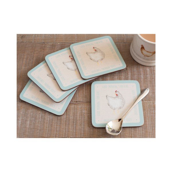 Set 6 kreativnih podstavkov Feather Lane Cork Coasters-image-1