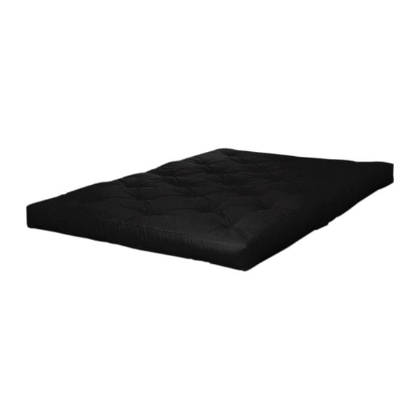 Črna mehka futonska vzmetnica 200x200 cm Sandwich – Karup Design